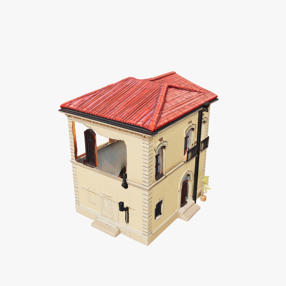 Antique Italian Villa Architecture model pack